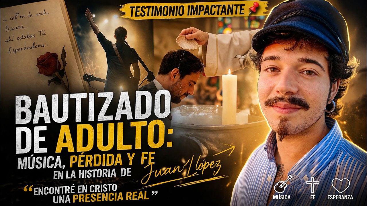 Testimonio impactante 📌 Bautizado de adulto: música, pérdida y fe en la historia de Juan López
