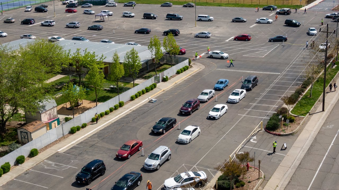 See first &lsquo;touchless&rsquo; Sacramento Food Bank distribution at new mega site