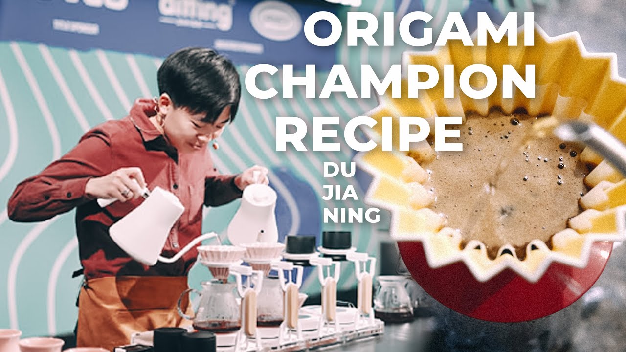 ORIGAMI COFFEE BREWER: Recipe by Du JiaNing, 2019 World Champion (Step-By-Step)