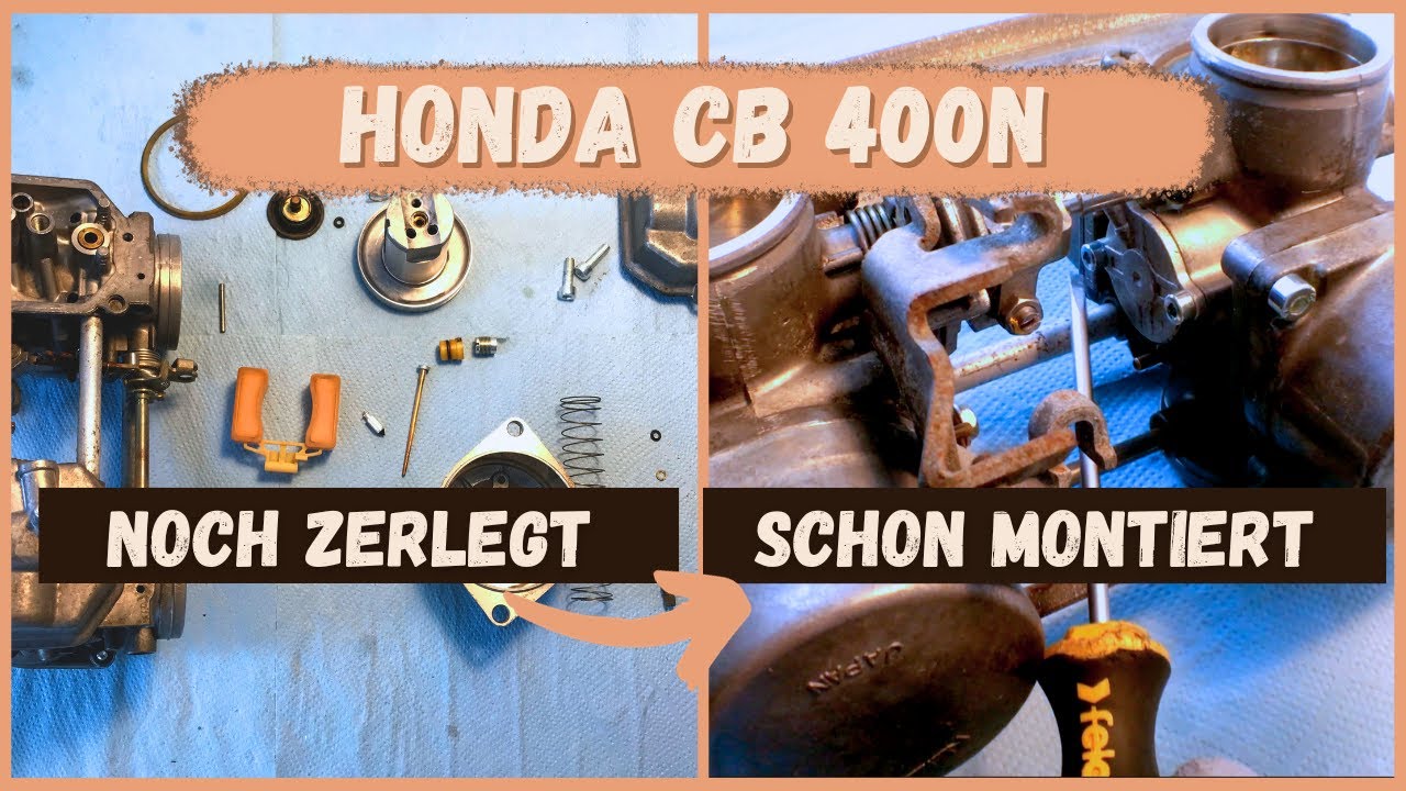 Vergaser Honda CB400N montieren, ausführlich erklärt vom Vergaseronkel