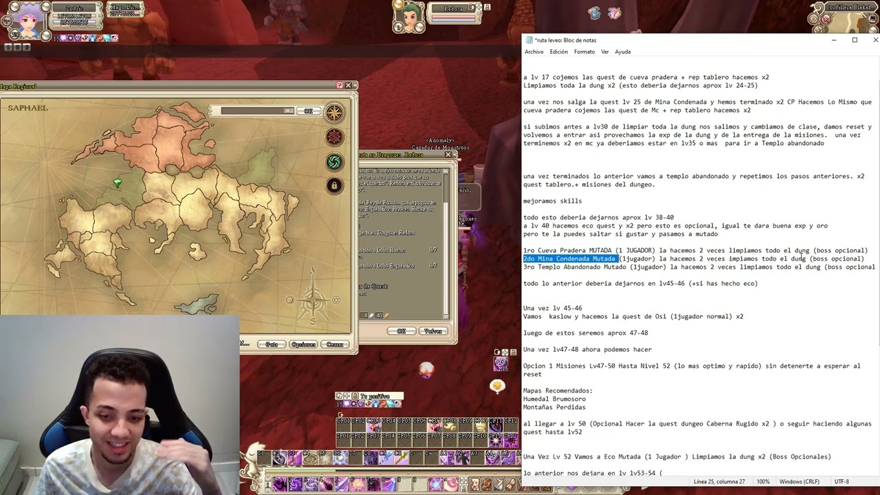 Grand Fantasia Origin : Ruta Leveo Lv6 a Lv60 En Unas Horas Y Buena Economía | Lv60 Sin Famas.