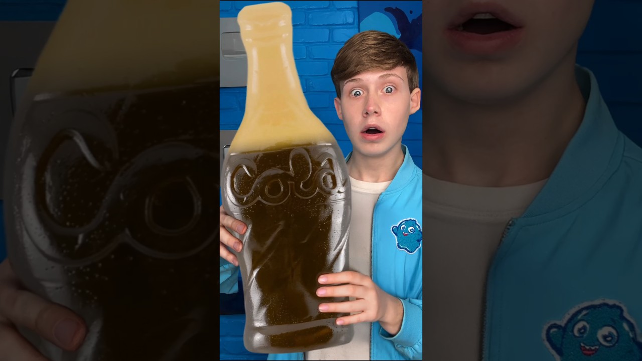 Гигантская кола-мармеладка, замороженная! 😱🥤