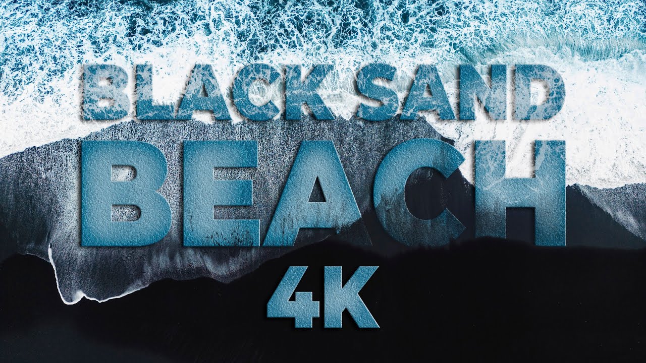 BLACK SAND BEACH 4K | Beach | @CartoonHub.