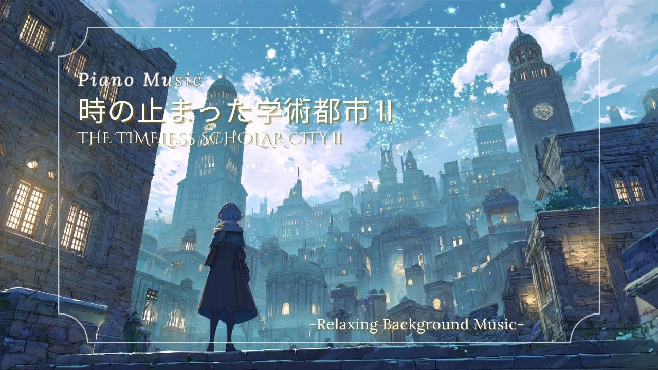 【ピアノBGM/Piano Music】時の止まった学術都市Ⅱ｜集中・読書のための静かなBGM（作業用・睡眠用・勉強用）