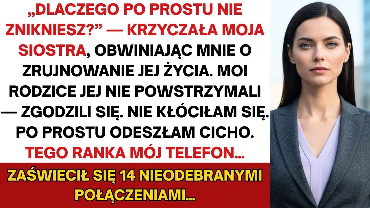 Rodzice wsparli siostrę, gdy krzyczała, że zniszczyłem ich życie  Odszedłem  Rano — aż 14 telefonów