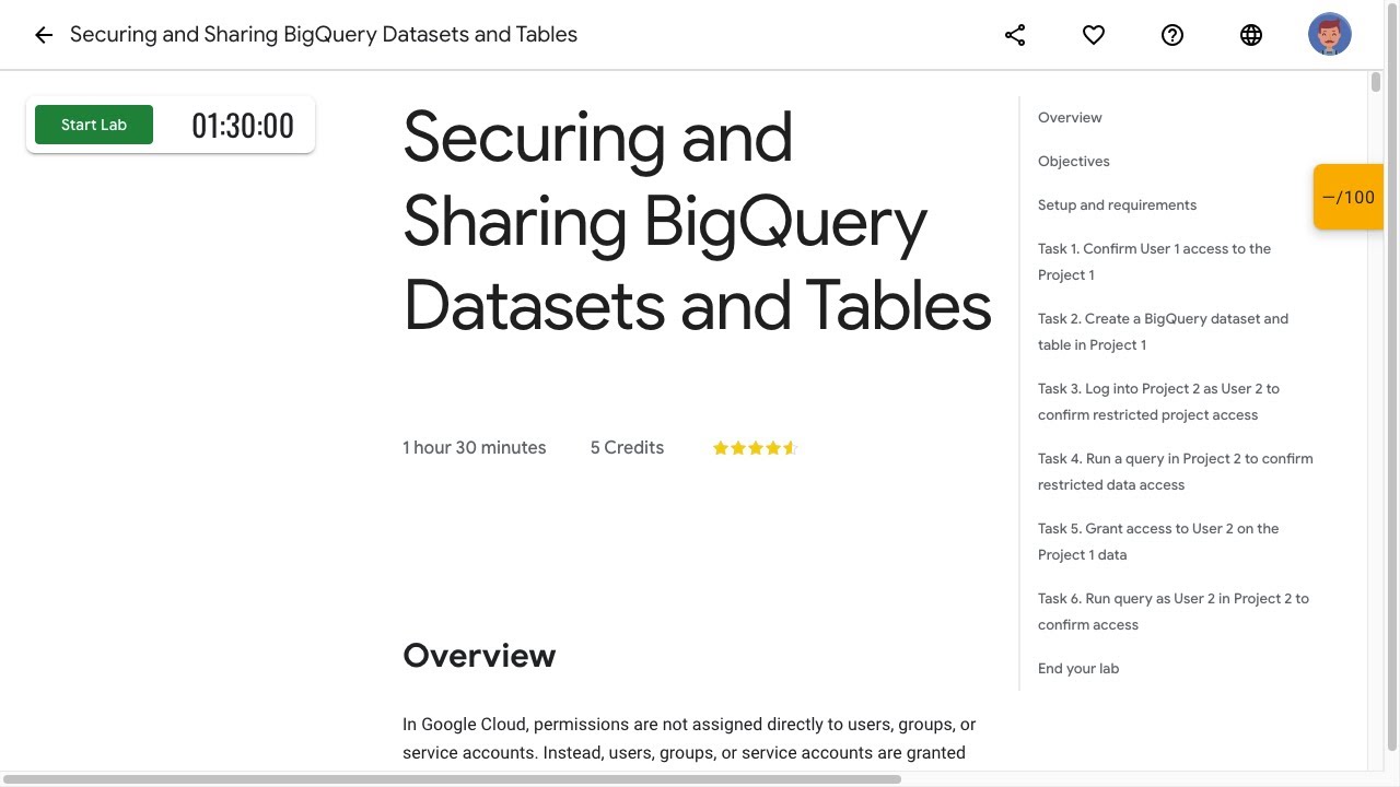 Securing and Sharing BigQuery Datasets and Tables