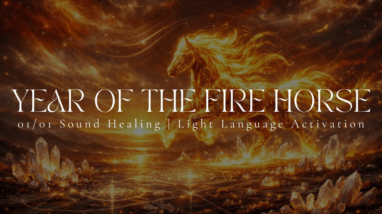 YEAR OF THE FIRE HORSE | 01\01 New Years Day | Sound Healing | Light Language Activation | 432hz