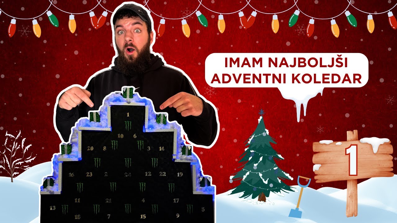 Vlogmas 1 - MONSTER ENERGY ADVENTNI KOLEDAR