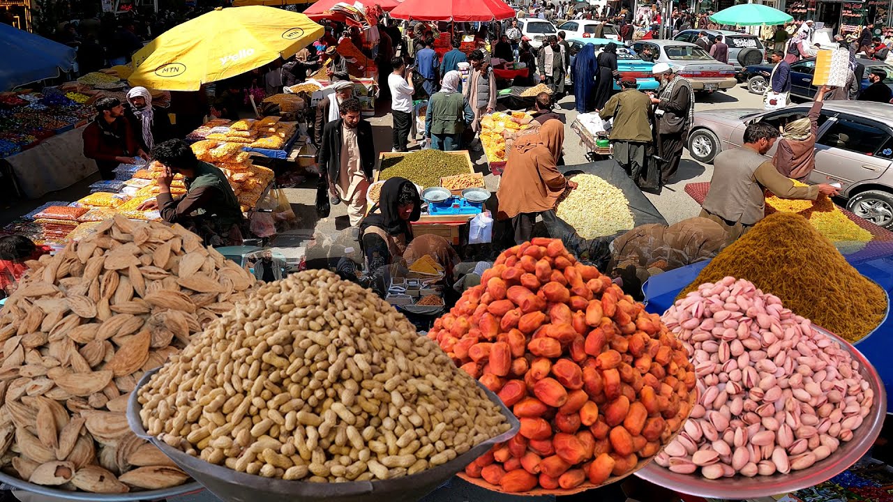 Eid Bazar Dry Fruits Kabul | Shopping at Main Market of Kabul Afghanistan #asmr