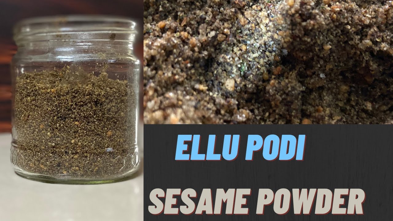 Ellu podi || Black Sesame seeds powder