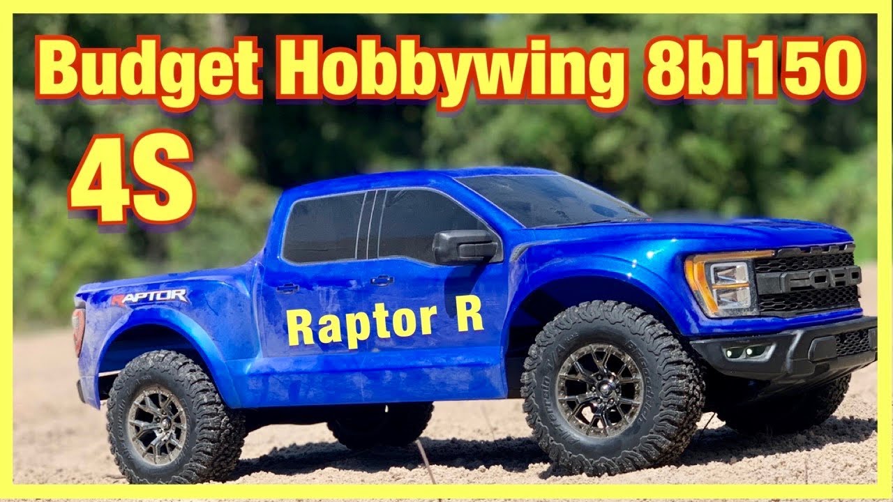 Hobbywing Budget 8BL150 Combo in Traxxas Raptor R