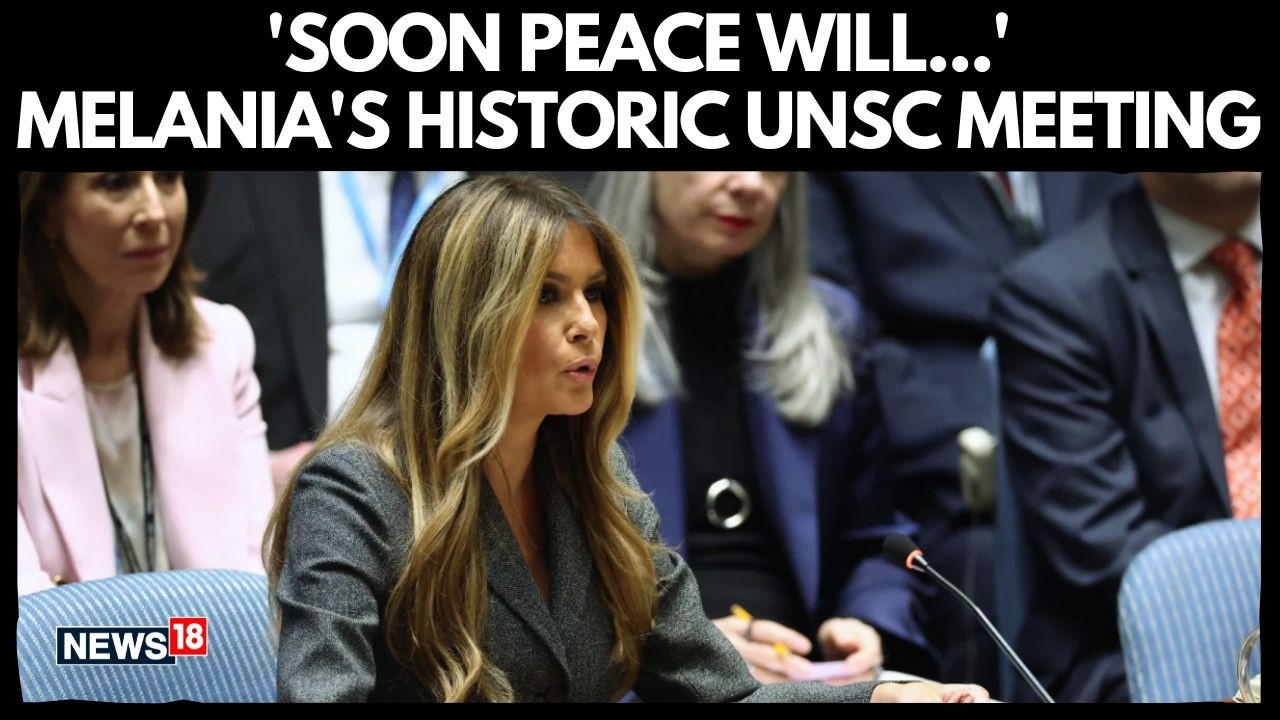 Melania Trump’s HISTORIC UN Security Council Meeting | “Soon Peace Will…”  | Iran Israel News | N18G