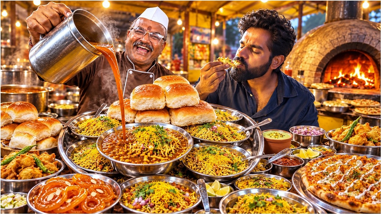 30000 People Eat Daily! 48 Hours Indian Street Food Exposing In Maharashtra's SECRET Food Paradise