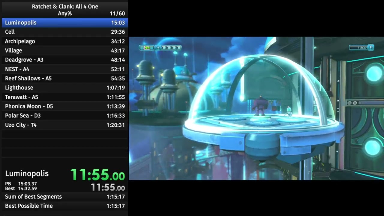Ratchet & Clank: All 4 One Any% in 1:20:26