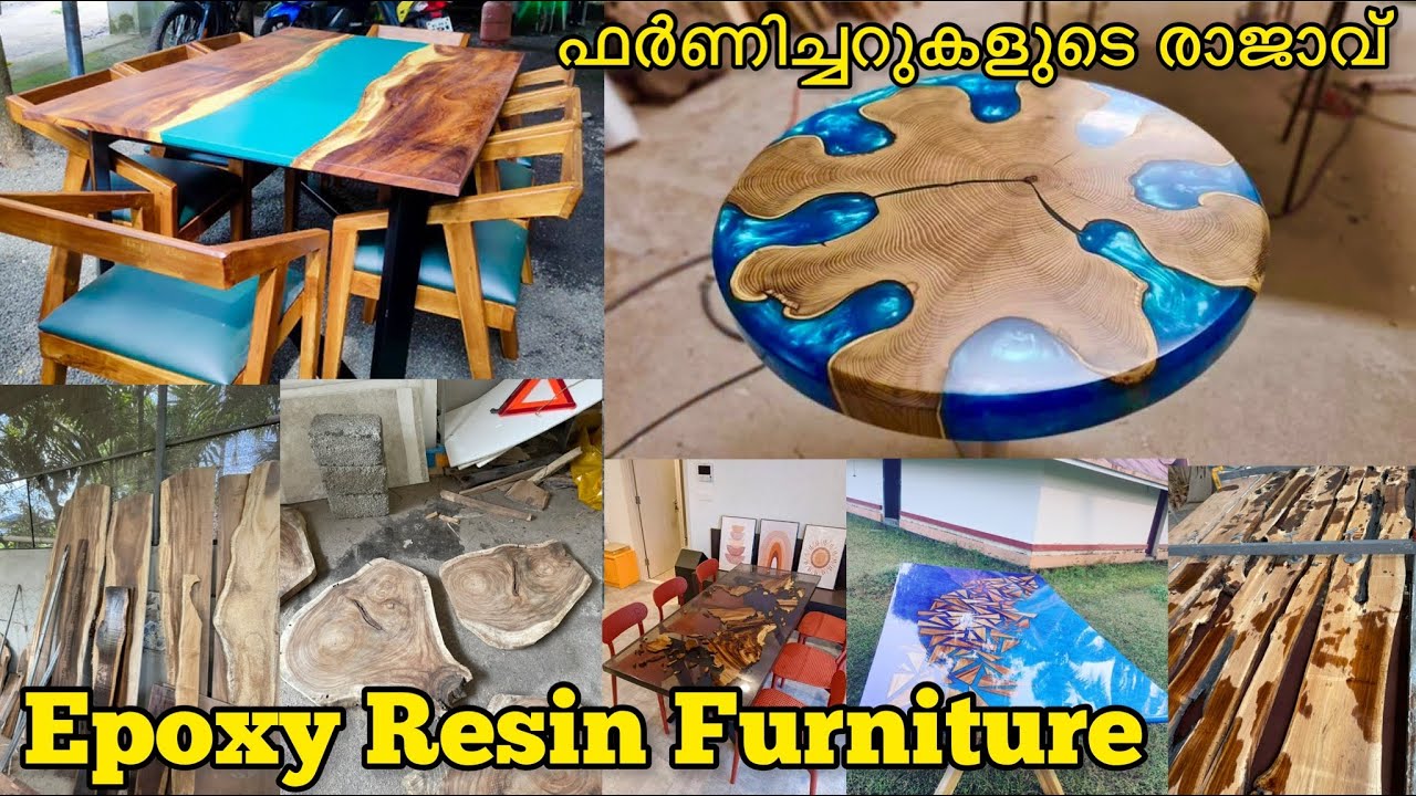 Epoxy Resin Furniture|Epoxy Resin Table Making|How to Make Epoxy Resin Furniture|Kerala Interior