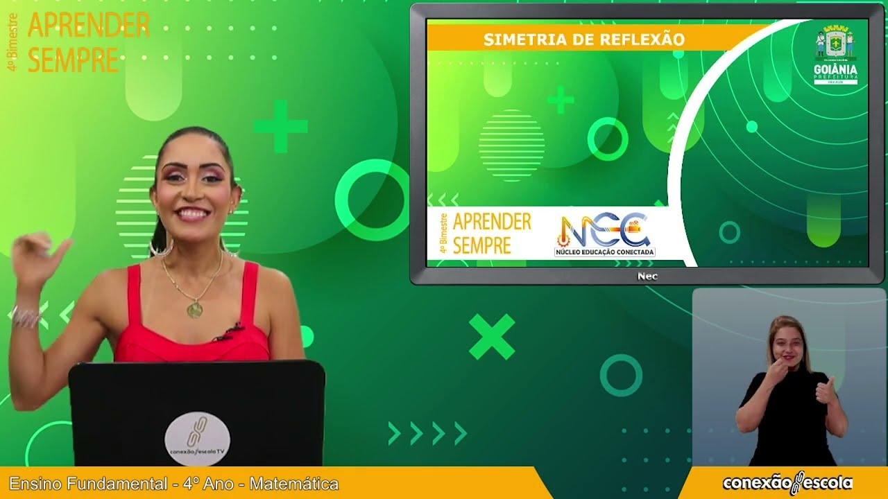 Aprender Sempre - Matemática - 4º Ano - 4º Bim - Videoaula 3 - SIMETRIA DE REFLEXÃO