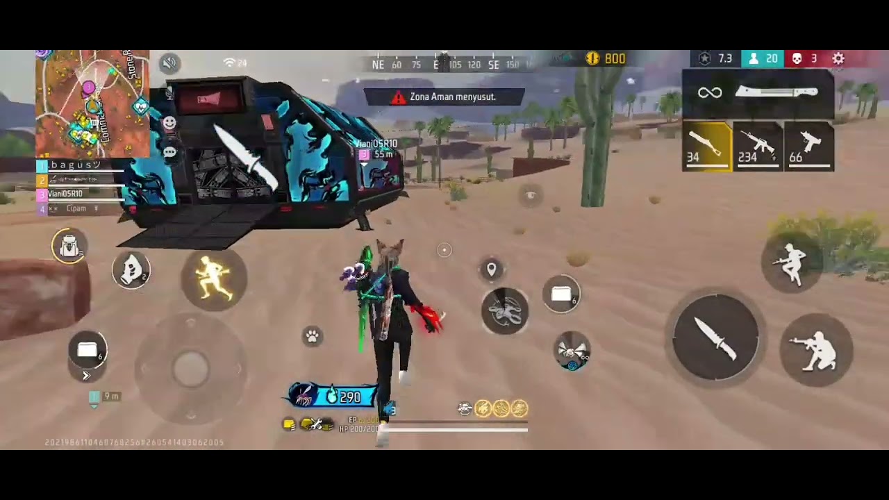 (Day 1) Konten Pertama Free Fire! Support Streamer Baru 🙏🔥