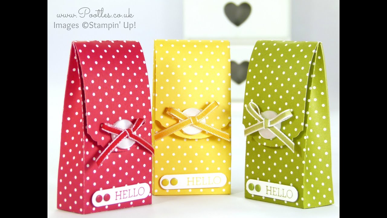 Spotty Magnet Bag Tutorial using Stampin' Up! DSP