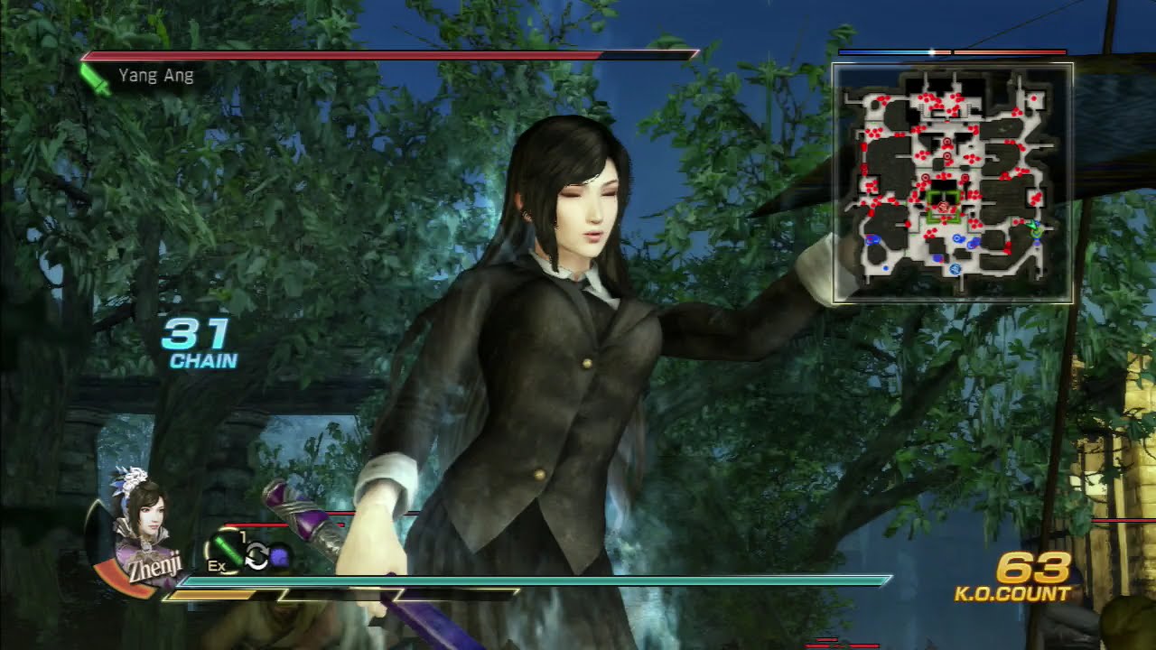 Dynasty Warriors 8 Zhen Ji Gameplay with Exclusive DLC Costume Battle of Yang Ping Gate