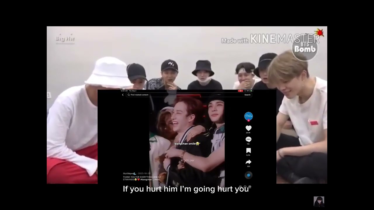 Bts reaction to stray lovers bangchan 🥰🥹