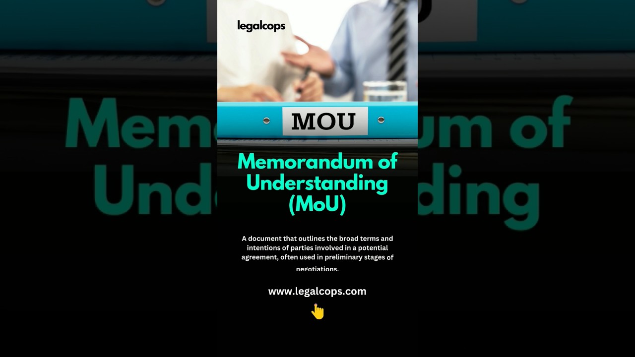 Memorandum of Understanding (MoU)