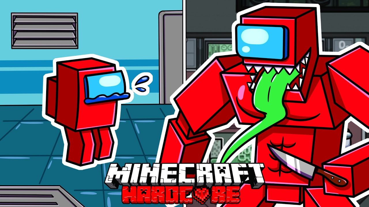 I Survived 100 DAYS as an AMONG US IMPOSTER in HARDCORE Minecraft!