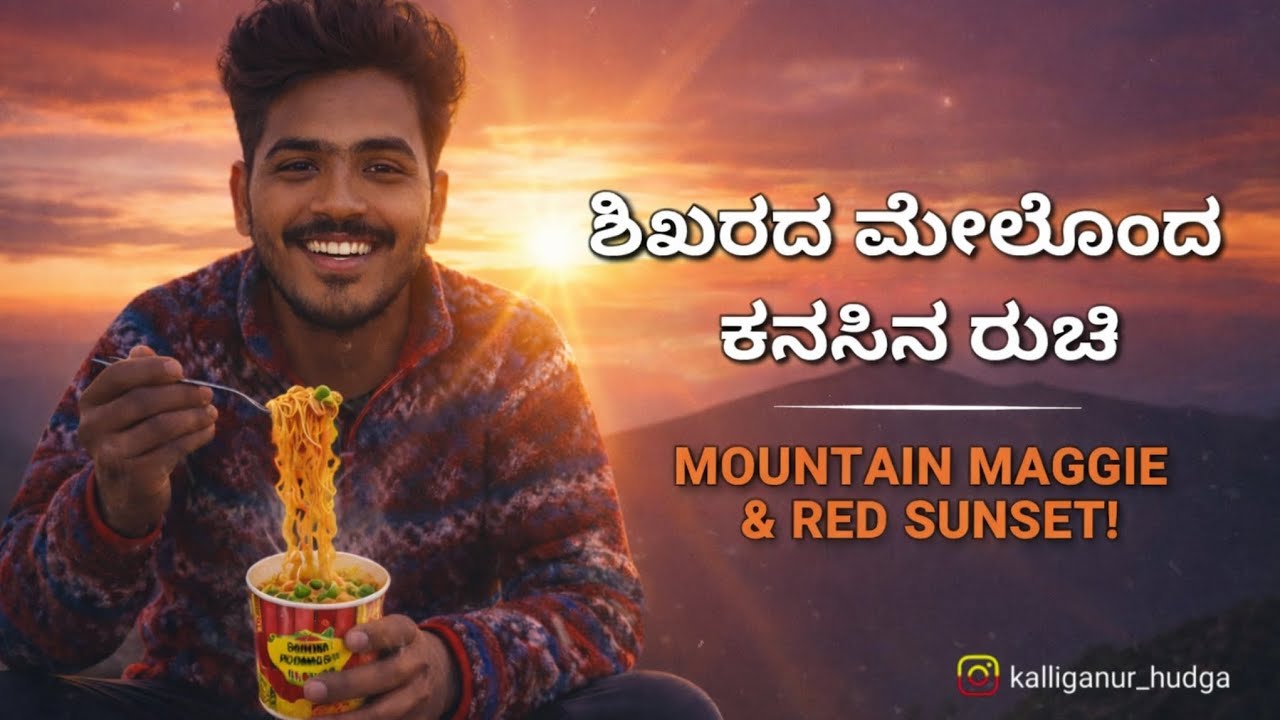Eating Maggie🍜 on top of the hill|best experience which is worth trying #vlog #maggi #phadilifestyle