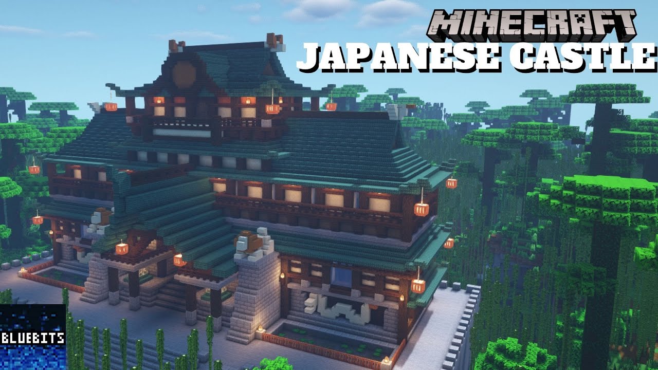 Minecraft Tutorial - How to Build a Japanese Castle #5