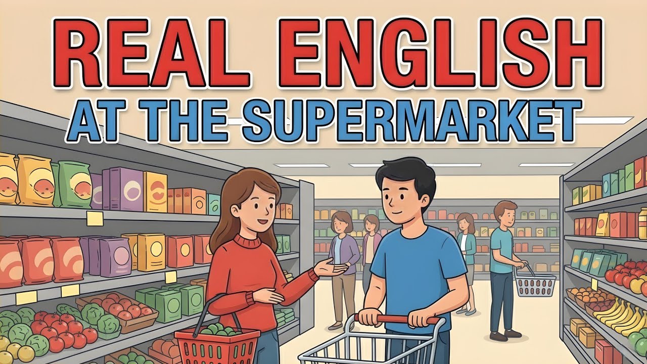 Learn English With Daily Situations | At The Supermarket | Easy Practice