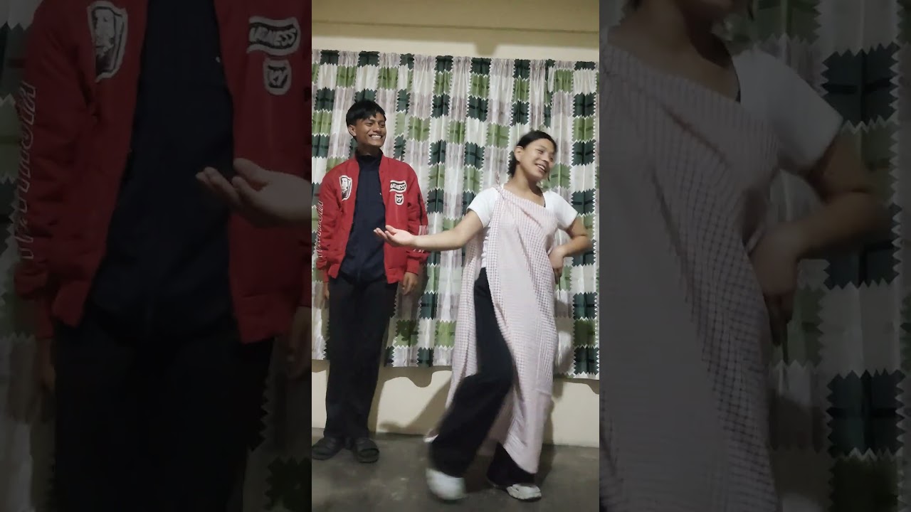 cute dance having fun with fighting also 😂😆
