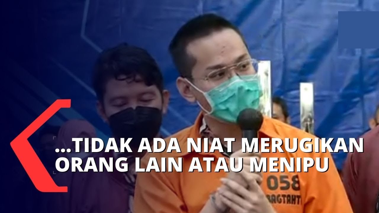 Tampil Dengan Baju Tahanan, Indra Kenz Sampaikan Permohonan Maaf Terkait Kasus Penipuan Binomo