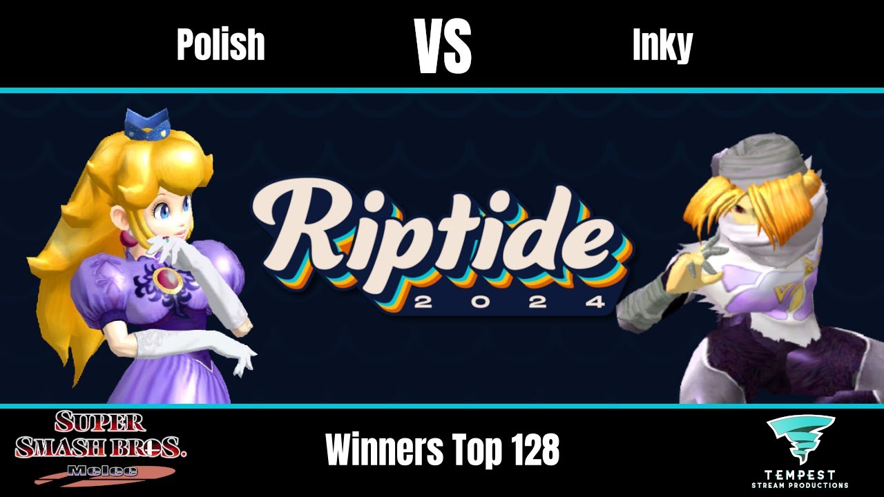 Polish (Peach) vs Inky (Sheik) - Melee Winners Top 128 - Riptide 2024