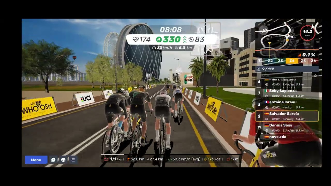 My Whoosh Road Race 26/01/2026
