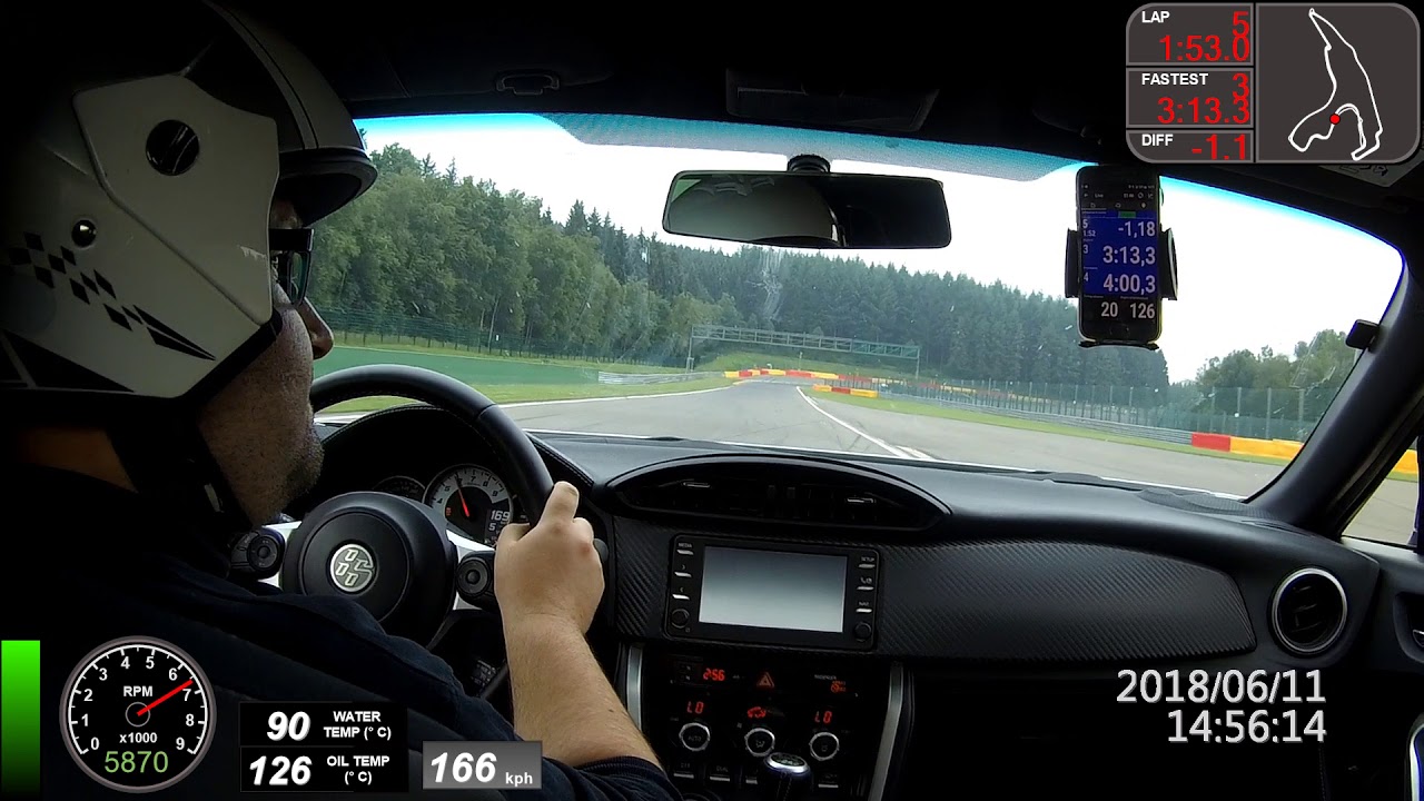 GT86 stock SPA FRANCORCHAMPS tourist rides  11/06/2018