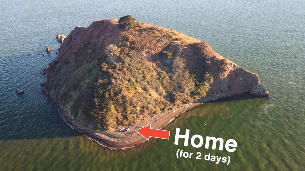 Camping & Caving Alone On Rocky Island