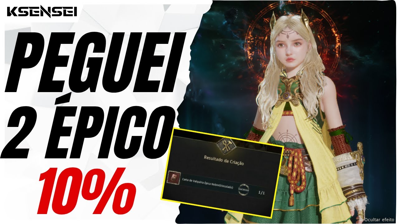 MUITA SORTE! Peguei 2 Épicos e 1 Com 10% na Criação! Legend of Ymir