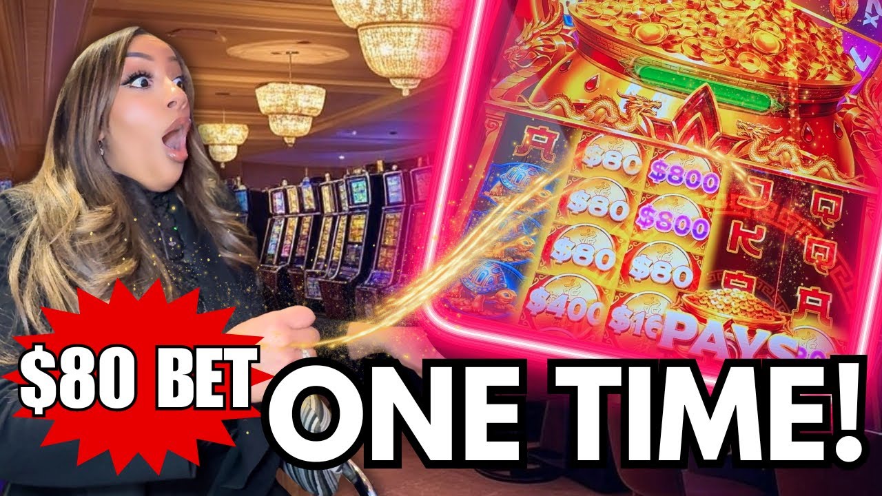 Unbelievable $80 Spin! Hubby’s Random ONE TIME Bet Wins a HUGE Jackpot!