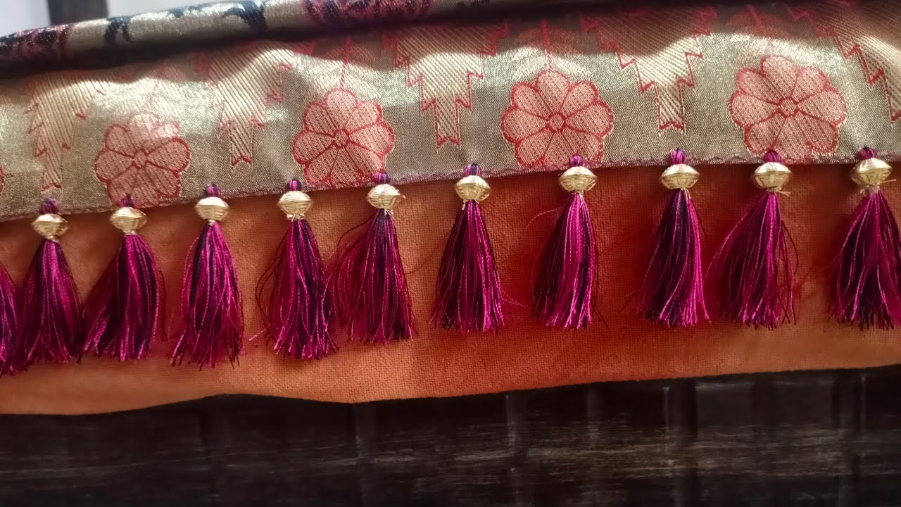 Simple, Quick and Easy Saree Gonde - 1 | Saree Kuchu | Tassels