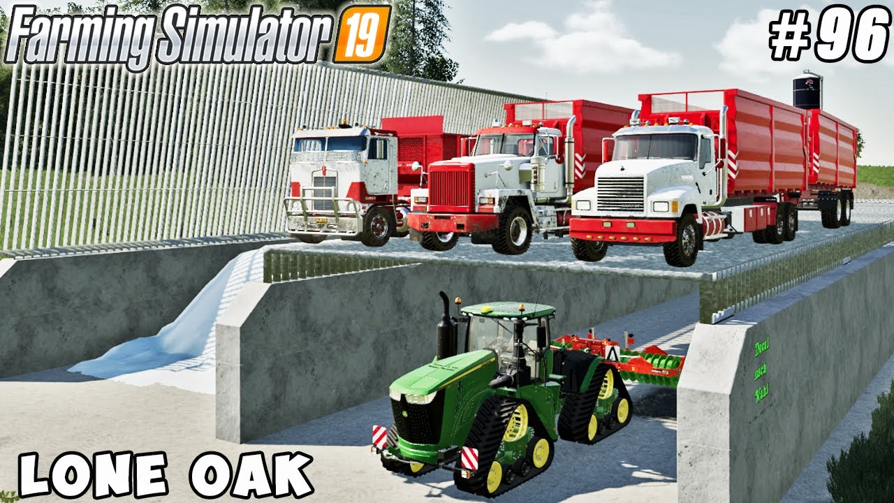 Harvesting cotton, finish covering the silo trench | Lone Oak | Farming simulator 19 | Timelapse #96