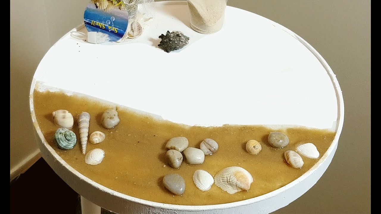 سكب ريزن على التربيزه شكل البحر