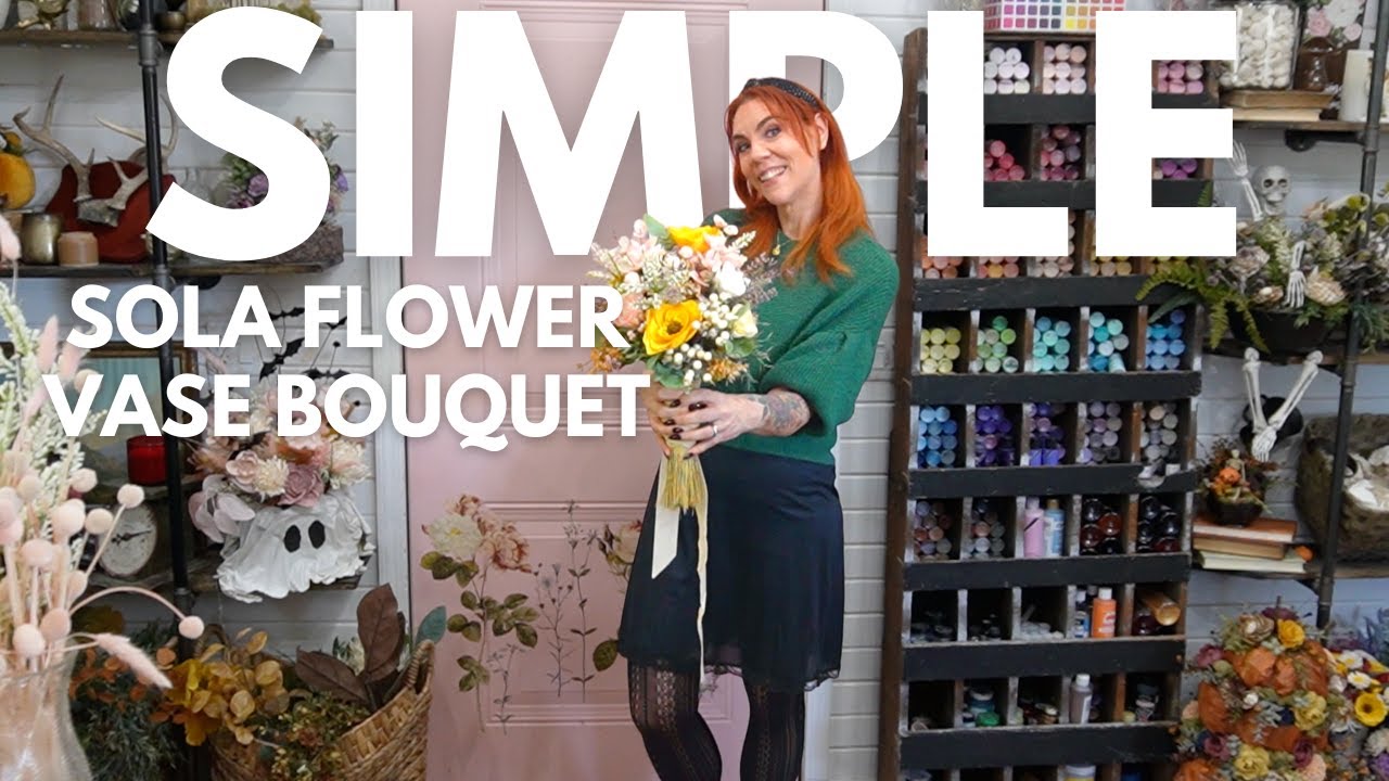 Самый простой способ сделать букет цветов | Свадебный букет своими руками