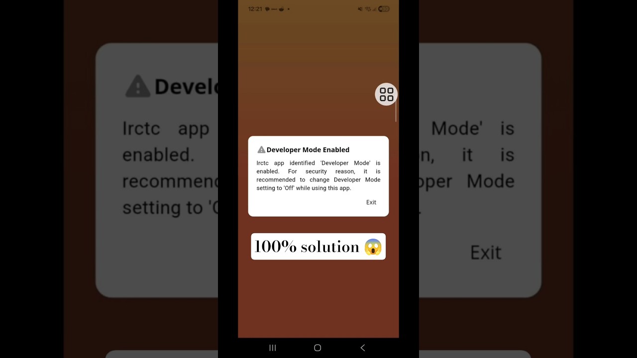 How to Fix IRCTC Developer Mode Problem 2026 || Disable Developer Mode on IRCTC App