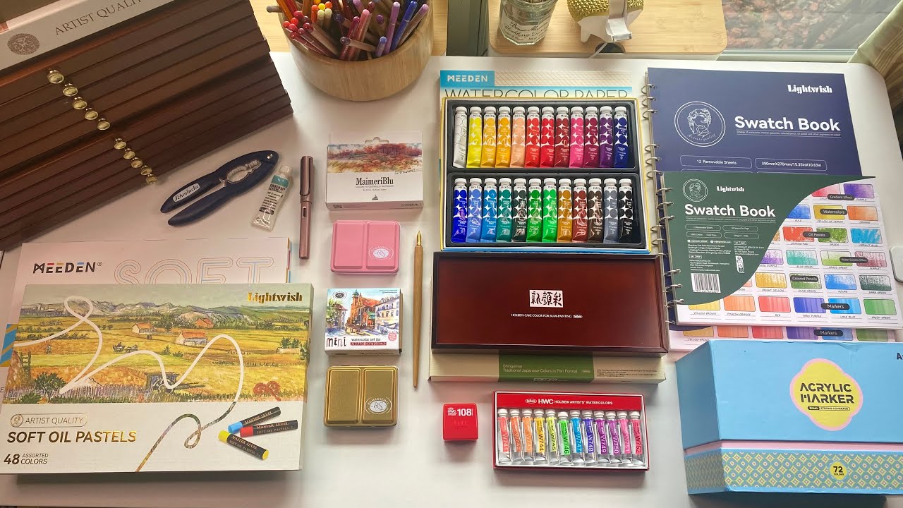 Summer Art Supply Haul!!  Dreamy Supplies + New Swatch Book from Lightwish!