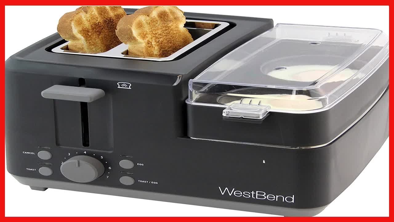 Great product -  West Bend 78500 2-Slice Breakfast Station Wide Slot Toaster with Removable Crumb