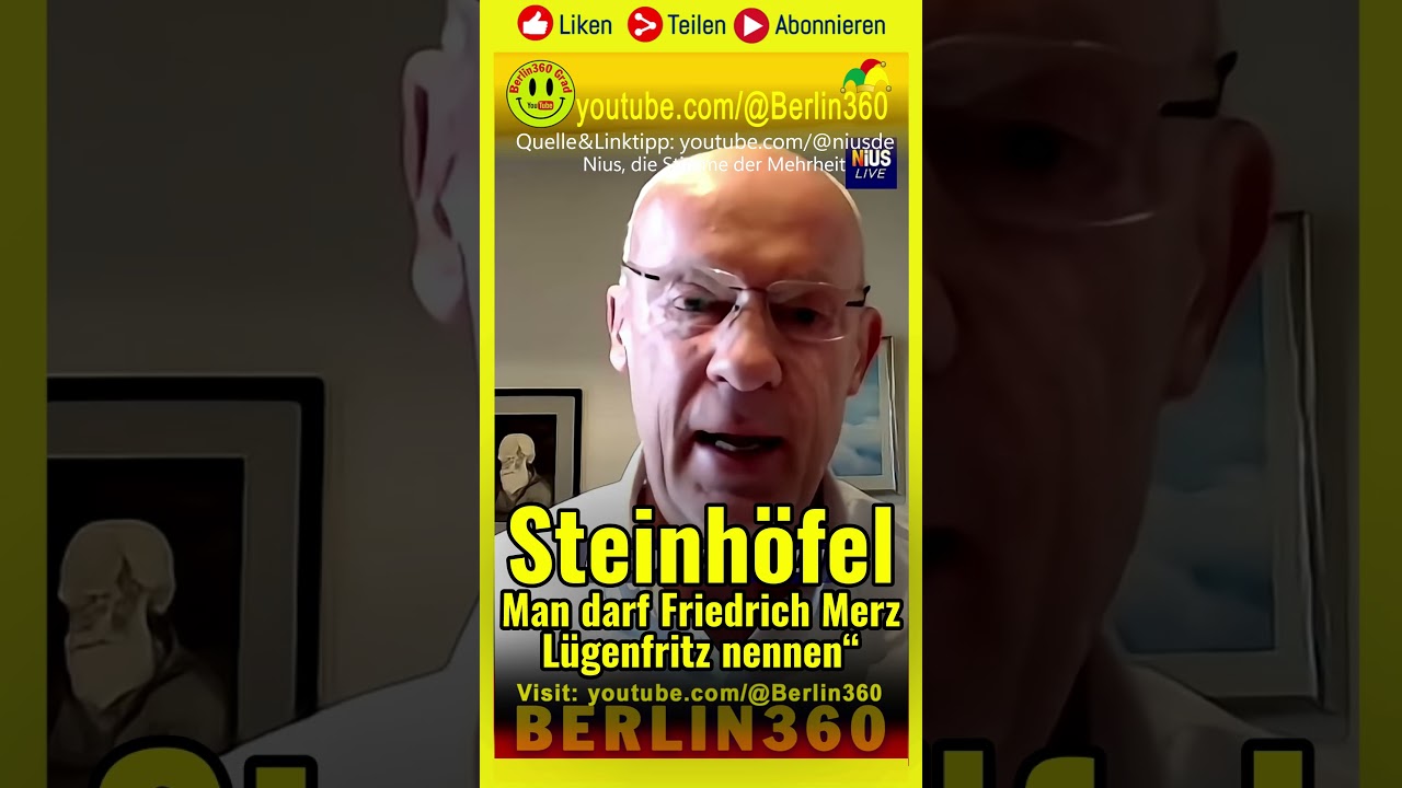 🤡🚨#Steinh&ouml;fel #Nius #CDU #Abschaffung #Paragraph188 #Heuchelei #Merz #L&uuml;gen #Justiz #Wahnsinn #afd