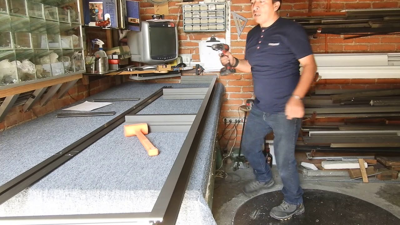 como armar un antepecho o fijo de un cancel