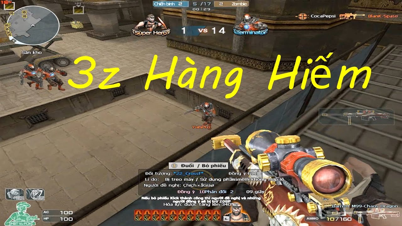 [ Bình Luận CF ] 3z Chaos Dragon - Tiền Zombie v4