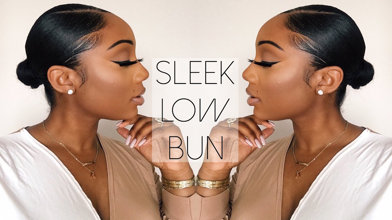 SLEEK LOW BUN TUTORIAL | RELAXED HAIR | TAMARA RENAYE
