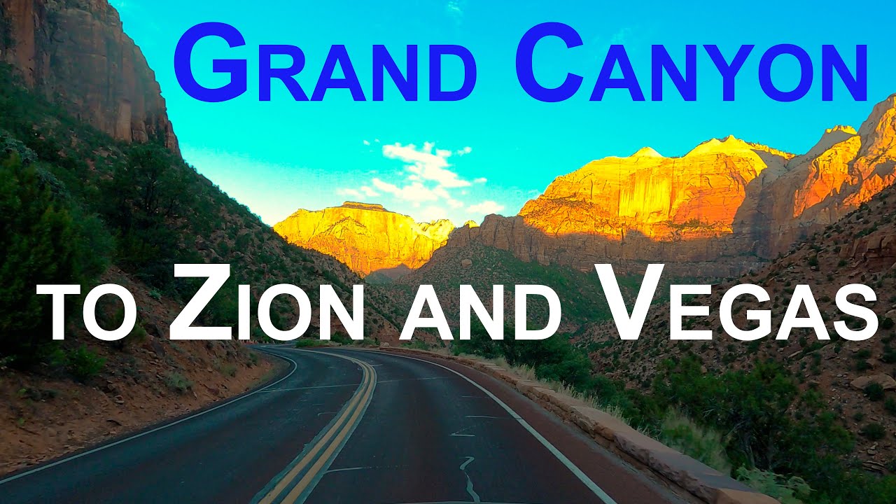 From the Grand Canyon to Zion National Park and Las Vegas | A Road Trip (4K Hyperlapse)