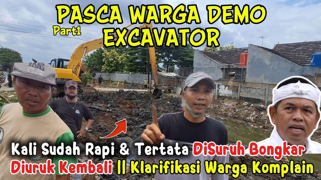 Ngeri‼️ Kali Sudah Rapi & Tertata DiSuruh Bongkar Diuruk Kembali || Klarifikasi Warga Komplain #kdm